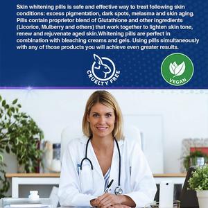 60แคปซูลวีแกนสารสกัดจากพืชเพื่อผิวขาว2000มก. ต่อการสนับสนุนการปรับสีผิวสำหรับผู้ใหญ่ผลิตภัณฑ์เสริมผิวขาว - Product Image 6