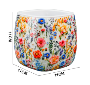 Nouveau Kit de Bricolage 96 Pièces Puzzle 3D en Plastique Vase 11x11x11cm pour Décoration Maison Amoureux des Fleurs Idée Cadeau Fête des Mères - Product Image 3