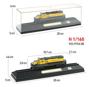 HANFIY <span class=keywords><strong>Tren</strong></span> a <span class=keywords><strong>Escala</strong></span> <span class=keywords><strong>N</strong></span>, Locomotora Diésel Union Pacific FP-7, Vehículo Ferroviario de Metal, <span class=keywords><strong>Miniatura</strong></span> de <span class=keywords><strong>Tren</strong></span>, Decoració<span class=keywords><strong>n</strong></span>, Estuche Acrílico - Product Image 3