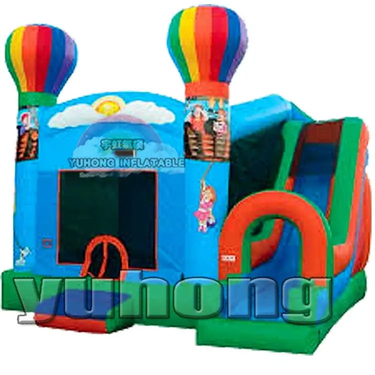 Sıcak hava balon kale trambolin lunapark araba şişme fedai/sıçrama kale/atlama ev