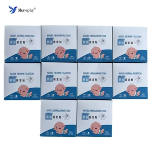 Shawphy Pembalut Kapas Tahan Air Ramah Kulit Plester Luka Transparan 8*8cm untuk Bayi Baru Lahir, Bayi, dan Plester Hernia Umbilikalis - Product Image 1