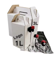 Distributeur de sacs de sécurité anti-humidité en papier jetable personnalisé 1L 2L 3L pour eau minérale, jus, café, bière, boissons