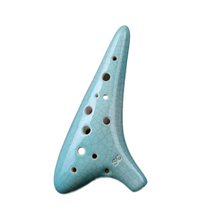 Ocarina Soprano C de 12 Orificios, Instrumento Musical Étnico Chino Tradicional para Principiantes y Enseñanza, Incluye Accesorios - Product Image 1
