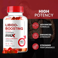 Vente chaude Natural Saw Palmetto Gummies Booster de Libido masculine et supplément de vitamines de soutien de l'équilibre hormonal pour adultes