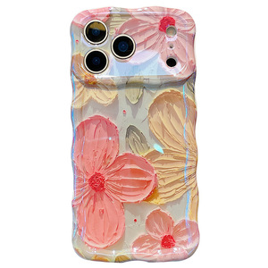Funda para Teléfono con Diseño de Flores en Pintura al Óleo, para iPhone 17, con Bloqueo de Luz Azul IMD, para 16 Pro Max, con Sensación Premium - Product Image 5