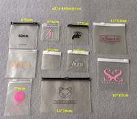 Sacs à perruque avec LOGO personnalisé Emballage de cheveux Emballage transparent en PVC Sac de rangement réutilisable pour perruque Sac en plastique à fermeture éclair