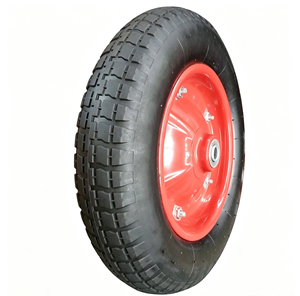 14 in 3.25/3.00-8 Pneumatic <b>Replacement</b> Tire <b>Wheel</b> Durable Rubber Steel Garden Cart Wheelbarrow - Product Image 1