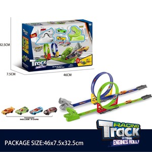 Set <span class=keywords><strong>de</strong></span> <span class=keywords><strong>Pista</strong></span> <span class=keywords><strong>de</strong></span> <span class=keywords><strong>Carreras</strong></span> Combinado: <span class=keywords><strong>Pista</strong></span> <span class=keywords><strong>de</strong></span> Tres Anillos, Coche <span class=keywords><strong>de</strong></span> <span class=keywords><strong>Carreras</strong></span> Pequeño, Juguete <span class=keywords><strong>de</strong></span> <span class=keywords><strong>Carreras</strong></span> Deslizante <span class=keywords><strong>de</strong></span> Aleación para Niños - Product Image 4