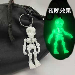 Jouet anti-stress, porte-clés squelette imprimé en 3D, modèle articulé complet, cadeau de collection, jouet anti-stress - Product Image 5