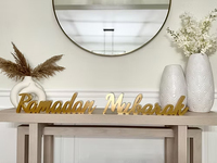 Prix de gros Nicro, artisanat en bois du Ramadan, cadeaux religieux islamiques, décoration de table pour fête musulmane, décoration en bois Eid Mubarak