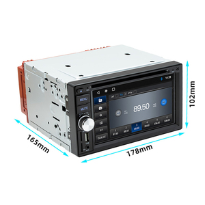 Henmall 6.2 inch 2 din xe máy nghe nhạc với có dây Carplay Android tự động gương liên kết đôi DIN DVD xe DVD/CD/VCD Máy nghe nhạc - Product Image 2