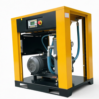 Compresseur d'air à vis industriel professionnel de qualité supérieure, lubrifié, avec moteur, pompe et PLC, 7,5 kW, 10 CV, refroidi par air, stationnaire