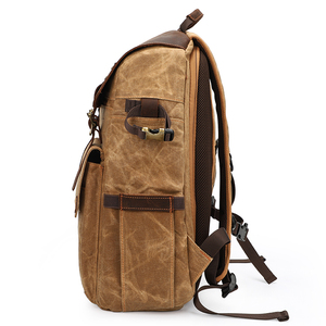 Mochila Multifuncional de Gran Capacidad para Cámara DSLR, Impermeable, de Lona Encerada, para Fotografía y <span class=keywords><strong>Video</strong></span> - Product Image 2