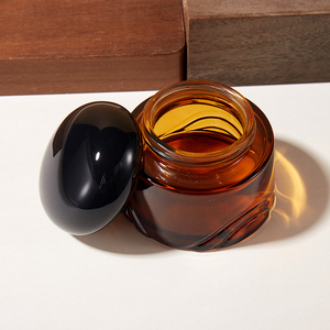 Botella <span class=keywords><strong>de</strong></span> Vidrio Redonda y Cuadrada <span class=keywords><strong>de</strong></span> Lujo Personalizada al por Mayor, Color Ámbar y Negro, <span class=keywords><strong>para</strong></span> Suero, Loción, <span class=keywords><strong>Perfume</strong></span>, Aceite, con Tapa <span class=keywords><strong>de</strong></span> Bola y Pulverizador Recargable - Product Image 6