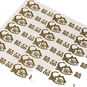 Waterproof Luxury UV DTF Decals Custom 3D Metal Gold Silver Foil Logo Transfer Labels Stickers For Packing