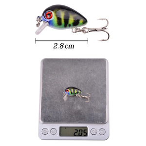 Esca Artificiale in Metallo a Forma di Pesce Gordo Dipinto, Mini Rock Fish 2.8cm/2g Realistico con Ami, per Pesca, Esportazione Transfrontaliera - Product Image 4