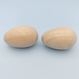 เครื่องดนตรีเคาะจังหวะออร์ฟ ไข่ไม้ธรรมชาติ หลายขนาด สำหรับเด็กเล่น ขายส่ง - Product Image 4