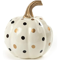 Figurine de citrouille en céramique unie pas chère pour Halloween, décoration d'intérieur, bienvenue, personnalisable, non toxique, sans plomb ni cadmium, taille adaptable