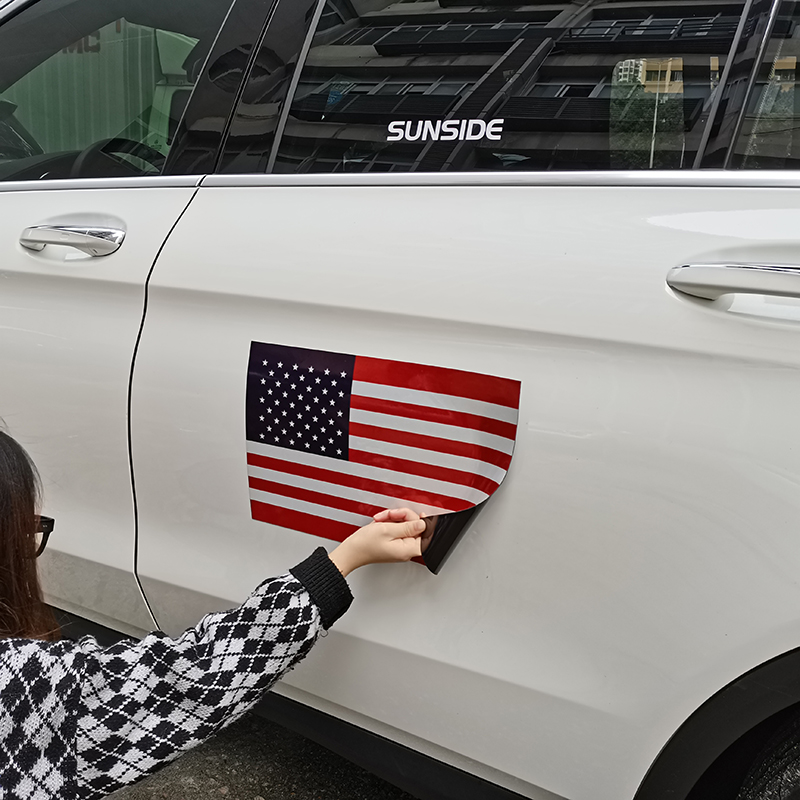 18 Pegatinas De Bandera Americana En Vinilo Brillante - 2x1 Pulgadas - Para Coche, Camión, Parachoques