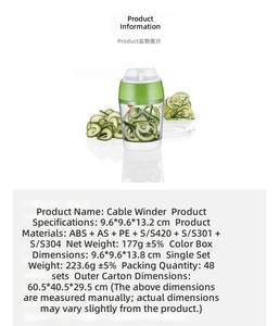 3 in 1 Adjustable <b>Vegetable</b> Spiralizer Stainless Steel <b>Fruit</b> and <b>Vegetable</b> Slicer Cutter for Zucchini Carrot Cucumber Onion - Product Image 6