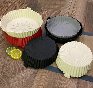 Feixiong OEM Doublure en silicone antiadhésive pour friteuse à air, doublure de poêle à frire réutilisable, doublure ronde carrée pour friteuse à air, tapis en silicone pour pot et four - Product Image 4