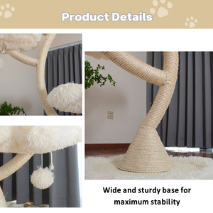 Chất lượng cao mèo gãi cây hoa khung kim loại leo tháp với sisal bài - Product Image 6