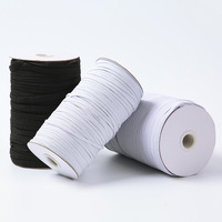 Bande élastique plate en polypropylène à chevrons noir et blanc, haute élasticité, pour la confection de vêtements, fabriquée en Chine