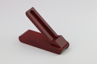 Boîte cadeau en bois pliable laquée rouge pour stylo, logo gravé sur mesure, style chinois, coffret souvenir pour stylo