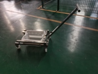 Chariot manuel de manutention de caisses en acier inoxydable 304 avec paniers empilables en plastique pour entrepôt, idéal pour l'industrie de la viande et des légumes