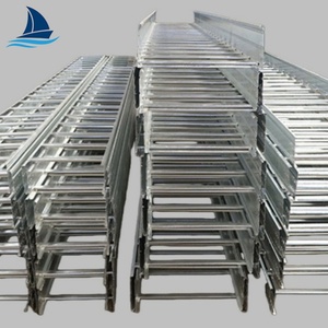 電気ケーブルトレイ中国工場一般的に使用される工業用トレイケーブルホットディップ亜鉛メッキはしごCE付き - Product Image 2