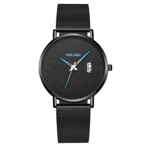 Reloj de Hombre Estilo TikTok, Correa de Malla Milanesa, Reloj de Cuarzo, Personalización de Fábrica - Product Image 2