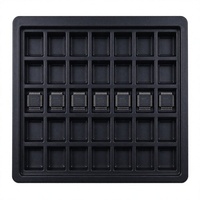 Baki Kemasan Chip IC Anti Statis ESD Thermoformed Multi Cavity Warna Hitam QFP BGA Carrier untuk Elektronik Konsumen