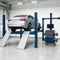 Pont élévateur 4 poteaux 4 tonnes pour alignement de roues, équipement de levage de véhicules pour garage