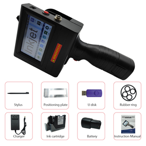 طباعة عالية السرعة طابعة محمولة باليد صناعية بسطح مختلف ورمز ثنائي الأبعاد ، طابعة محمولة للطباعة على تاريخ الحياة - Product Image 2