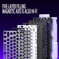 Clavier mécanique de jeu AULA Hero 84 HE 75% filaire RGB magnétique USB-C programmable à effet Hall avec actionnement réglable