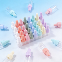 Bouteilles compte-gouttes personnalisées de 1 ml, 2 ml, 3 ml, 5 ml, flacons d'échantillons pour huiles essentielles, flacons de voyage pour huiles à cuticules, flacons en verre