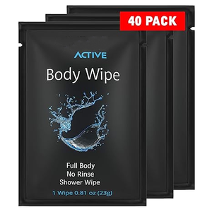Paquet unique de lingettes de douche sans rinçage pour tout le <span class=keywords><strong>corps</strong></span> Lingettes nettoyantes organiques sans alcool pour le <span class=keywords><strong>corps</strong></span> à l'aloès - Product Image 2
