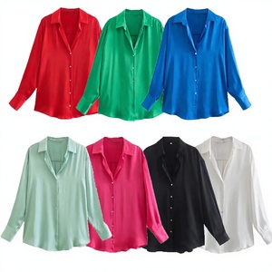 TAOP&ZA Primavera 2026, Nueva Llegada, Elegante y Versátil, Estilo Vintage, Cuello Camisero, Manga Larga, Cierre de un Botón, Transpirable y Holgado - Product Image 2