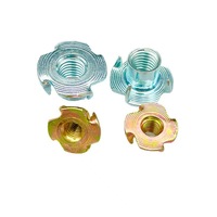 Insert Ulir Kayu DIN1624 T-nut M4 M5 M6 M8 M10 Penggerak Hex Eksternal Pengunci Otomatis Kanan Badan Bulat Finishing Polos Kelas 4.8