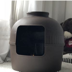 Décoration d'intérieur 2021 Bac à litière pour chat désodorisant Bac à litière pour chat Système d'apprentissage <span class=keywords><strong>de</strong></span> la propreté pour chat <span class=keywords><strong>Pot</strong></span> <span class=keywords><strong>de</strong></span> fleurs avec plantes - Product Image 2