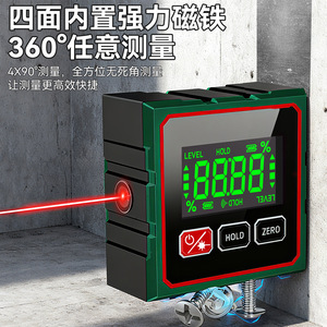 Electronic Digital Inclinometer 360 Degree Magnetic <b>Level</b> Gauge With <b>Laser</b> Line For Precision Measurement - Product Image 3