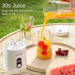 Mini exprimidor de frutas portátil eléctrico, mini botella USB para el hogar, máquina exprimidora con 6 cuchillas para la cocina - Product Image 6