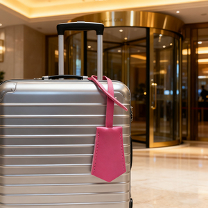 Etiqueta <span class=keywords><strong>de</strong></span> Equipaje <span class=keywords><strong>de</strong></span> Cuero Sintético, Etiqueta <span class=keywords><strong>de</strong></span> Equipaje <span class=keywords><strong>de</strong></span> PU Moderna, Accesorio para Maletas, Bolsos y Mochilas, Etiqueta Portátil para Bolsas - Product Image 3