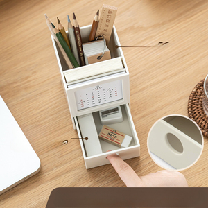 <span class=keywords><strong>2025</strong></span> sáng tạo đa chức năng Lịch Bàn giữ bút đơn giản với ghi chú dán hộp lưu trữ văn phòng phẩm và sử dụng khung ảnh - Product Image 4