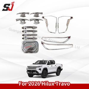 Kit de garnitures chromées pour phares et poignées de porte, personnalisé, très demandé, pour <span class=keywords><strong>Toyota</strong></span> Hilux Travo 2026 - Product Image 3