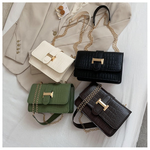 Nouveauté Carteras Y Bolsos <span class=keywords><strong>De</strong></span> Mujer Sac à main en cuir tendance Motif crocodile Sacs bandoulière pour femmes - Product Image 6