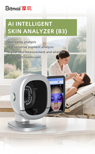 เครื่องวิเคราะห์ผิวหน้า Magic Mirror AI Intelligent Beauty Salon Instrument LED ตรวจจับสภาพผิวหน้า Moji B3 8 สเปกตรัม - Product Image 2
