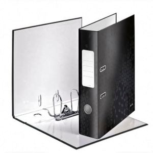 A4 Black 80 mm Spine Width WOW Range <b>Files</b> <b>Folders</b> Pack 10 Design May Vary Lever Arch <b>File</b> - Product Image 2
