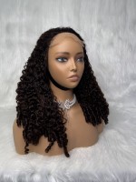Promotion Letsfly 87,2$ Perruques bouclées Pissy Burmese 5x5 en cheveux humains brésiliens, double densité, transparentes, avec dentelle frontale complète
