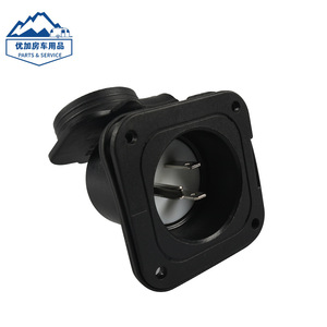 Rv Power <b>Socket</b> 15Amp 5-15P Flush Mount With Waterproof Cover And <b>Screws</b> For Outdoor Use - Product Image 4